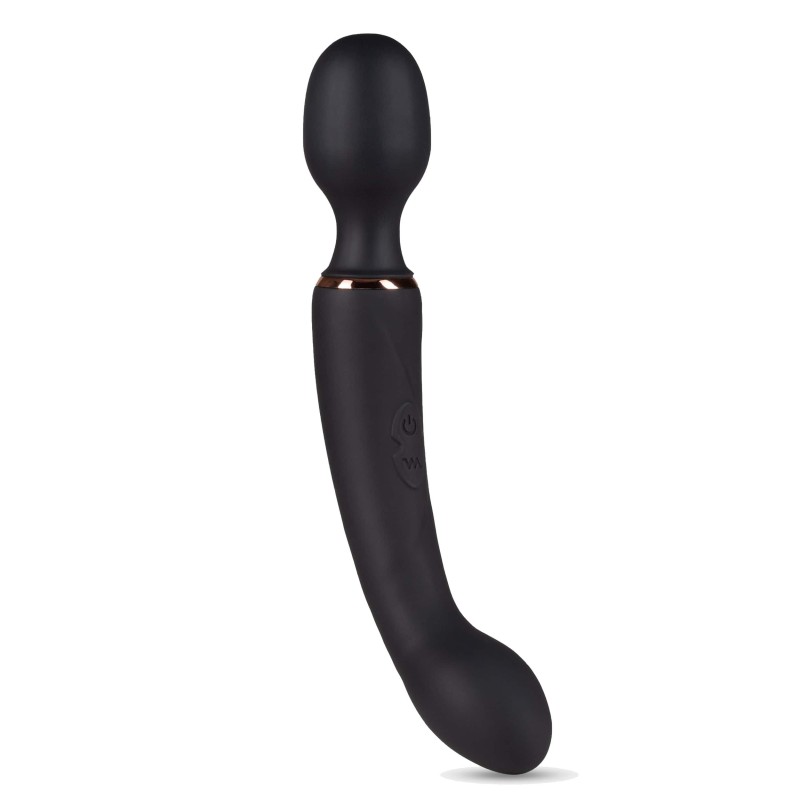 Vibrator dublu Lush Gia - Negru Vibrator dublu Lush Gia - Negru