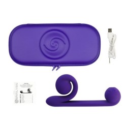 Topeltvibraator Snail Vibe - Lilla