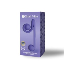 Dvigubas vibratorius Snail Vibe - Violetinis