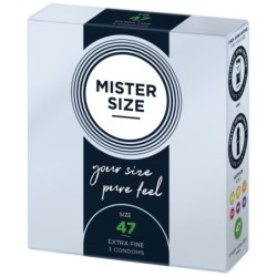 MISTER.SIZE kondoomid, 47 mm, 3 tk