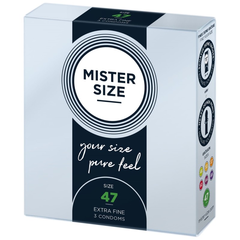 Condones MISTER.SIZE de 47 mm, 3 unidades