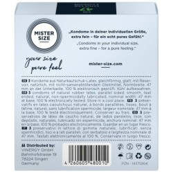 Preservativi MISTER.SIZE da 47 mm, 3 unità