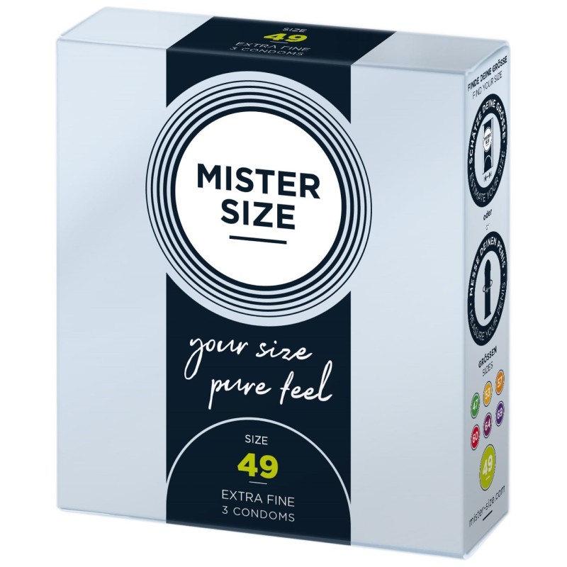 Condones MISTER.SIZE de 49 mm, 3 unidades