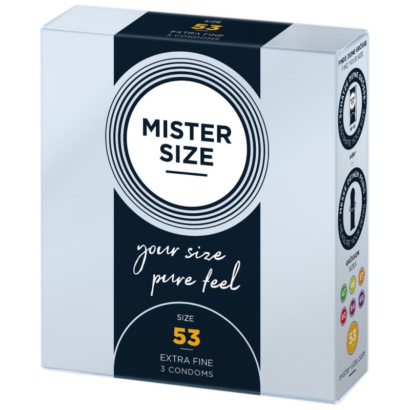 MISTER.SIZE kondomer i 53 mm, 3 stk.