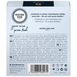 Preservativi MISTER.SIZE da 53 mm, 3 unità