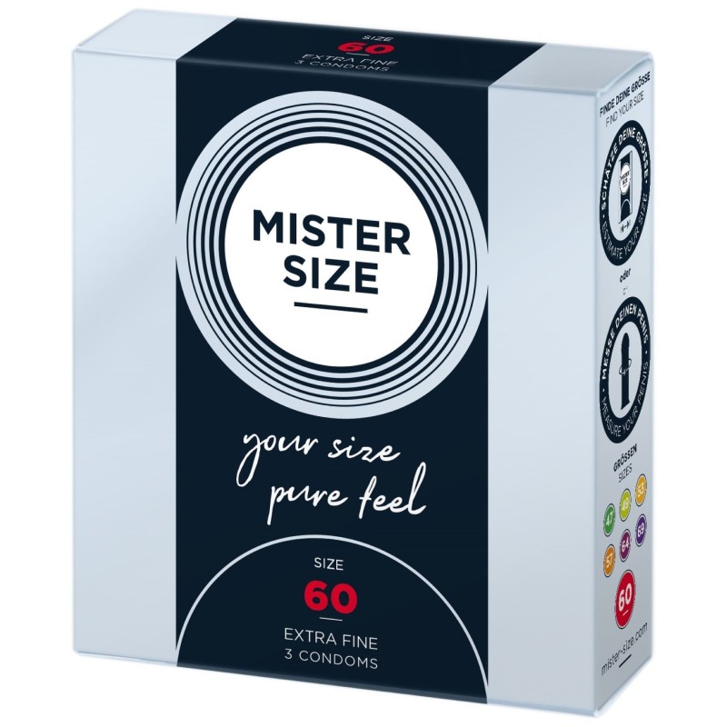 Preservatius MISTER.SIZE 60 mm 3 unitats