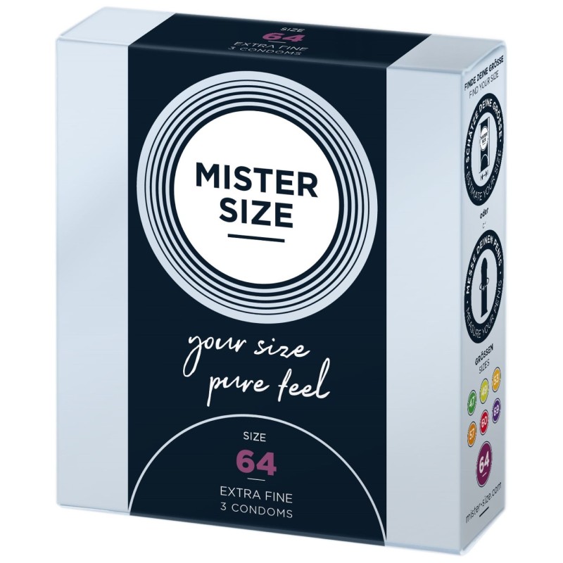 MISTER.SIZE 64 mm óvszer 3 darab