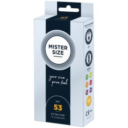 Prezervatyvai MISTER.SIZE 53 mm 10 vienetų