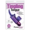 Vibrador de dedo com bala e língua Tingling Tongue - Roxo