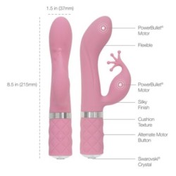 Vibrator Zajček Nagajivec in G-točka - Roza
