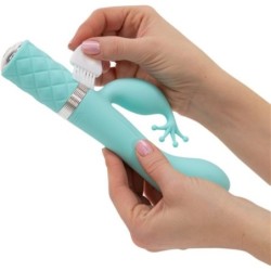 Vibrador Conejo Travieso y Punto G - Turquesa