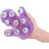 Mănușă de Masaj cu Bile Rotative - Violet