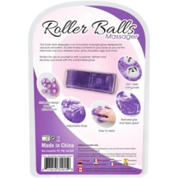 Mănușă de Masaj cu Bile Rotative - Violet