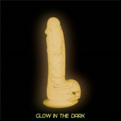 Gode Brandon Luminescent dans l'Obscurité - 18 cm