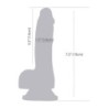 Dildo Brandon, kas spīd tumsā - 18 cm