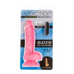 Gode Brandon Luminescent dans l'Obscurité - 18 cm