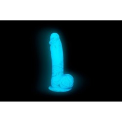 Dildo Luke świecące w ciemności - 18 cm