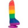 Justin Rainbow Silikon Dildo - 19 cm