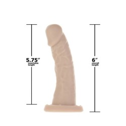 Dildo Edward ar piesūcekni - 15 cm