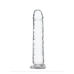 Dildo de cristal transparent - 18 cm