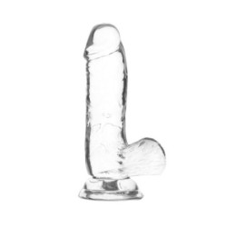 Crystal Dildo Transparente - 15 cm