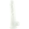 Biserni dildo s priseskom - 20 cm