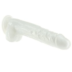 Biserni dildo s priseskom - 20 cm