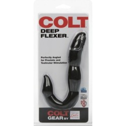 Colt Deep Flexibilný Análny Vibrátor Čierny