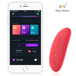 Vibrador de bragas inteligente Nyx controlado por aplicación - Rojo