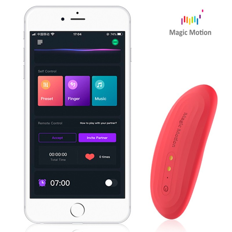 Pametni vibrator za hlačke Nyx, ki ga upravljate z aplikacijo - Rdeča