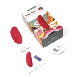 Vibrador de calcinhas inteligente Nyx controlado por aplicativo - Vermelho