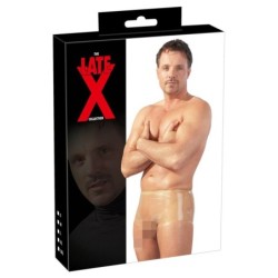 Latex Boxer Pénisz Tokkal - Átlátszó L/XL