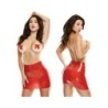 Mini Robe en Latex - Rouge M/L