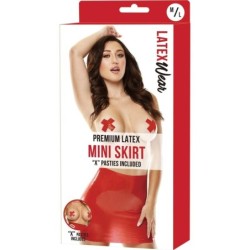Mini Abito in Lattice - Rosso M/L