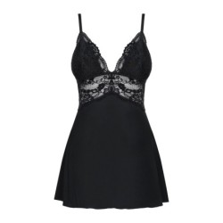 Conjunto Babydoll com Renda - Preto L/XL