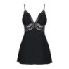 Conjunto Babydoll com Renda - Preto L/XL
