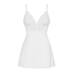 Conjunto Babydoll com Renda - Branco L/XL