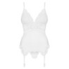 Lligacama amb detalls d'encaix - Blanc L/XL