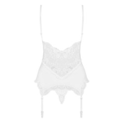 Lligacama amb detalls d'encaix - Blanc L/XL
