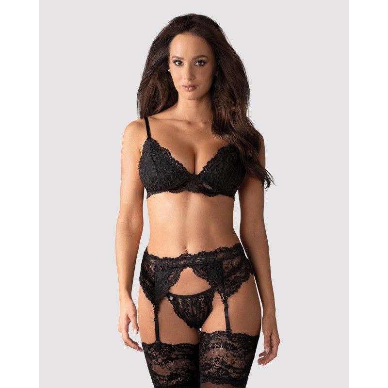 3 részes csipkés fehérnemű szett L/XL