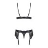 Set di lingerie in pizzo di 3 pezzi L/XL