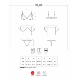 3-osainen pitsialusvaatesetti L/XL