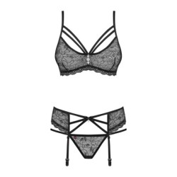 Set fabulos de 3 piese - Negru L/XL