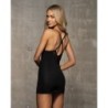 Camisole med mesh og krydsede stropper L/XL
