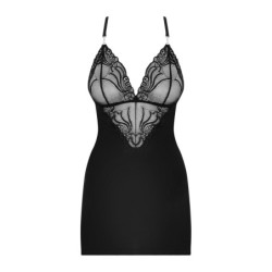 Camisole med mesh og krydsede stropper L/XL