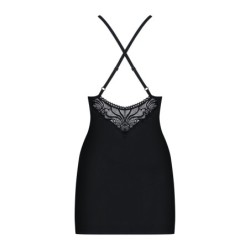 Camisole med mesh og krydsede stropper L/XL