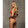 Conjunto de Sujetador y Tanga - Rojo L/XL
