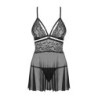 Babydoll Sæt - Sort L/XL
