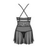 Babydoll Sæt - Sort L/XL