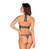 Flowlace 2-teiliges Spitzen-BH-Set - Blau L/XL